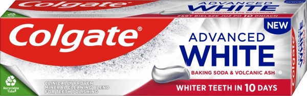 Colgate Advanced White Baking Soda & Vulkanasche Zahnpasta, 75 ml