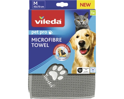 VILEDA Mikrofaser-Handtuch für Haustiere, 1 Stück