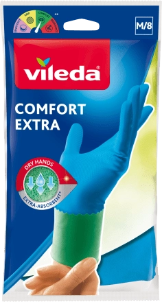 VILEDA Comfort Extra Handschuhe, 1 Stück - Größe 1,5 mm M
