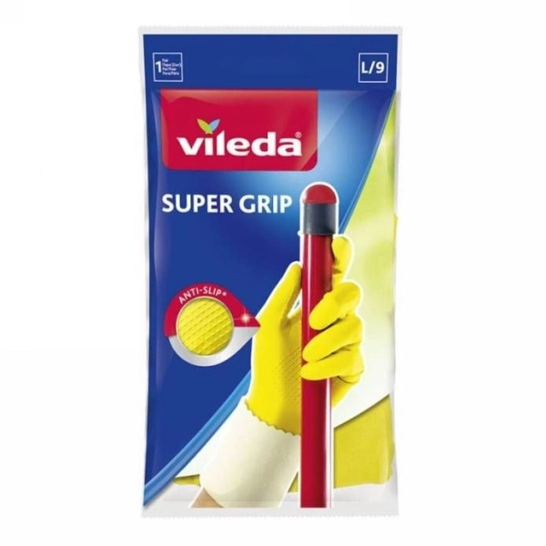 VILEDA Supergrip Handschuhe, 1 Stück - Größe 2,5 mm L