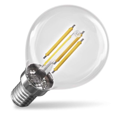 EMOS LED žárovka Filament Mini Globe  A CLASS/ E14 / 3,8 W (60 W) / 806 lm / neutrální bílá