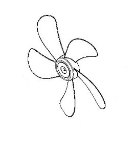 Rowenta SS-1810002939 Gebläseschraube