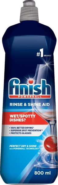 Finish Spül- und Glanzhilfe für Geschirrspüler, 800 ml