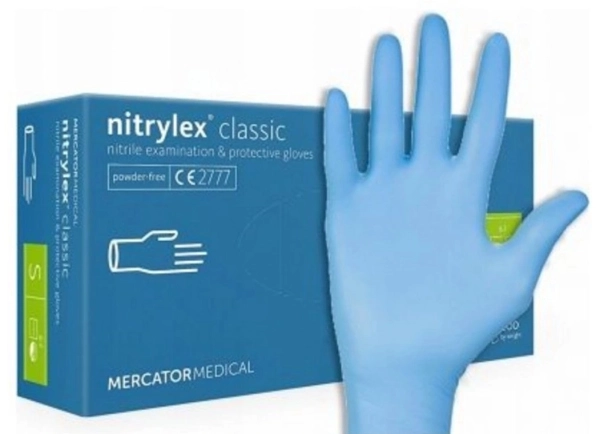 Einmalhandschuhe aus Nitril Mercator Medical Nitrylex Classic 100 Stück - Größe. S