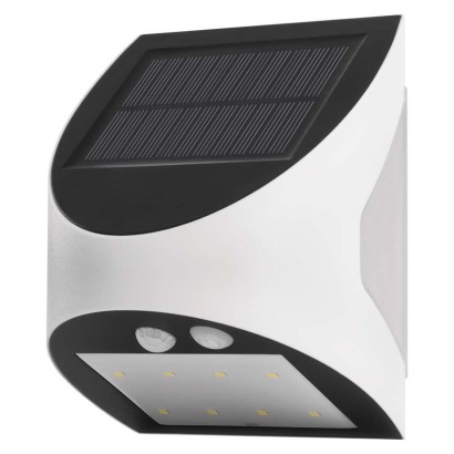 EMOS Solární LED svítidlo LUMI s pohybovým čidlem, bílé, neutrální bílá