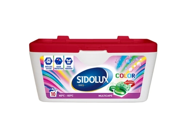 Sidolux Multicaps Farbwaschkapseln für bunte Wäsche 10 Stk.
