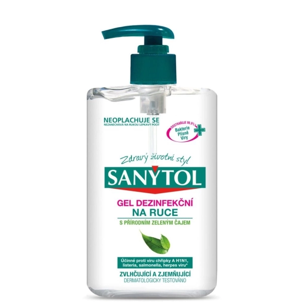 Händedesinfektionsgel Sanytol - Grüner Tee, 250 ml