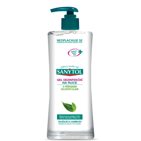 Händedesinfektionsgel Sanytol - Grüner Tee, 500 ml
