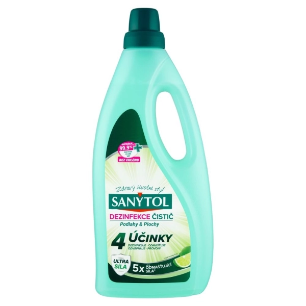 Desinfektionsmittel Bodenreiniger Sanytol 4 Effekte, Kalk, 1 l