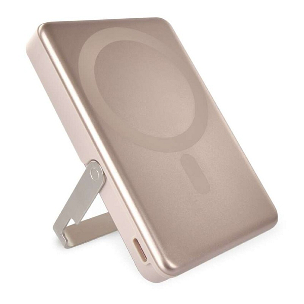 Powerbanka EMOS WI 1031, 10 000 mAh, 20 W + wireless, růžovo-zlatá