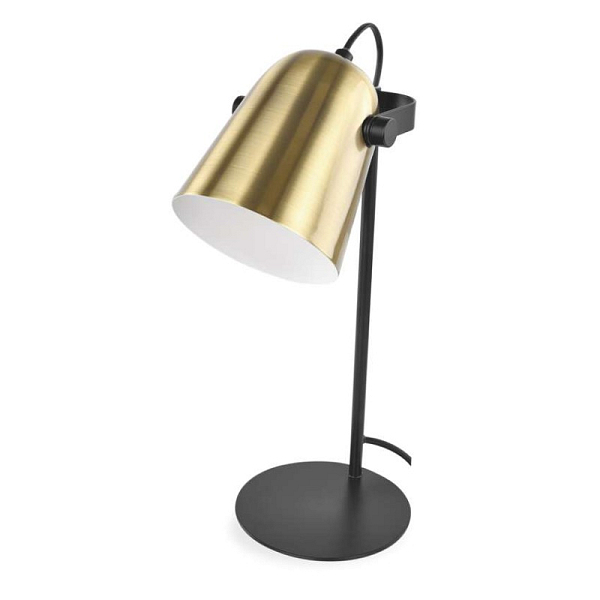 EMOS Stolní lampa NINA na žárovku E27, zlatá