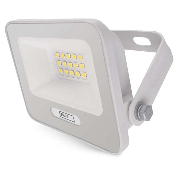 EMOS LED reflektor GLARO 10W, bílý, IP65, 1000 lm, neutrální bílá