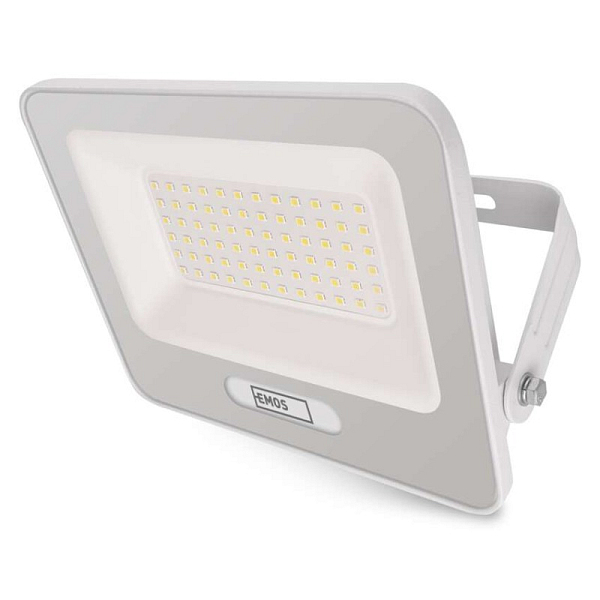 EMOS LED reflektor GLARO 50W, bílý, IP65, 5000 lm, neutrální bílá