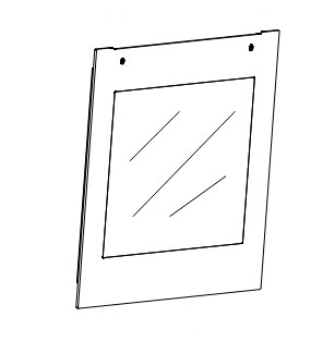 Beko Backofentür Glas Outdoor 210442084