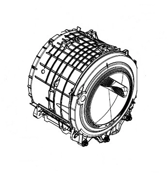 Waschmaschinentank Gorenje 871982