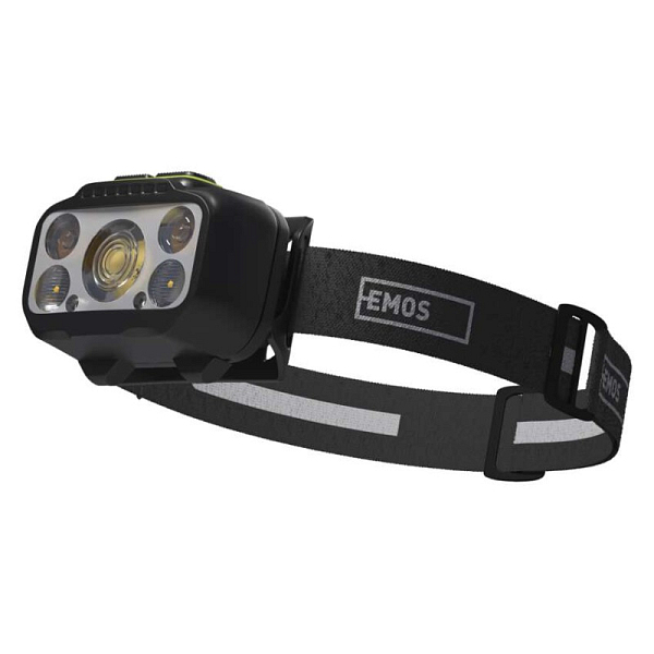 EMOS LED-Akku-Stirnlampe P3546, 550 lm, 110 m, Li-Pol 1000 mAh / 3× AAA