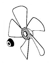 Ventilatorflügel für den Rowenta SS-1810003885