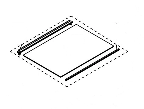 Ablage – Glas Whirlpool / Bauknecht C00979400