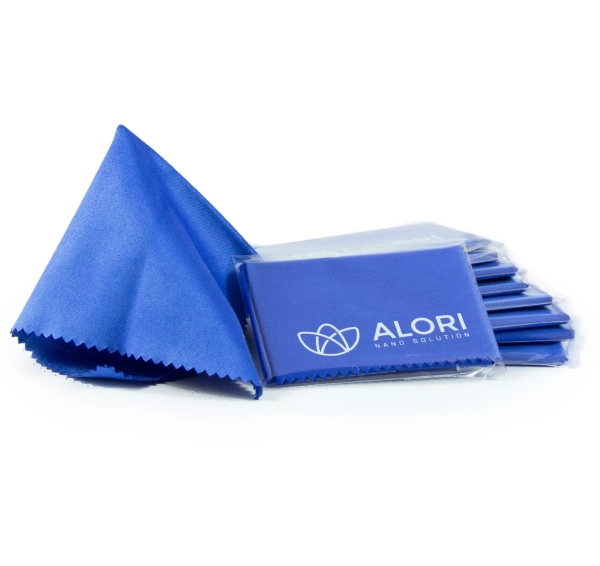 ALORI 10er Set Mikrofasertücher 14x14cm blau