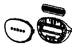 Dampfaustrittsgitter für Tefal DT30..., CS-10000907