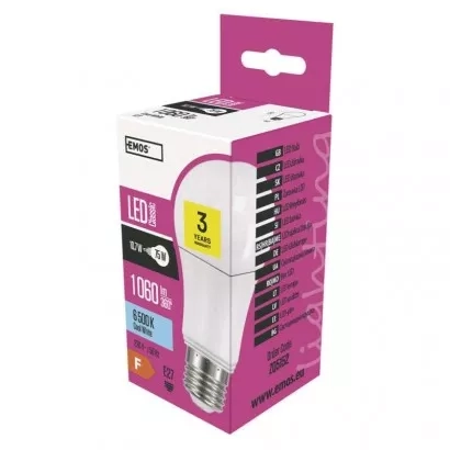 EMOS LED-Lampe Classic A60 / E27 / 10,7 W (75 W) / 1 060 lm / kaltweiß
