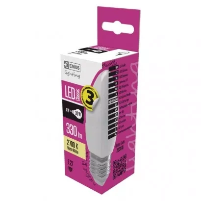 EMOS LED-Lampe Classic Kerze / E27 / 4,1 W (32 W) / 350 lm / warmweiß