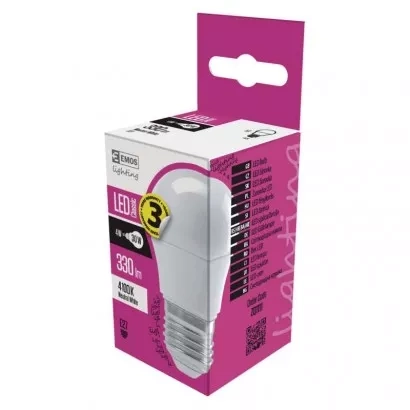 EMOS LED-Lampe Classic Mini Globe / E27 / 4,1 W (32 W) / 350 lm / neutralweiß