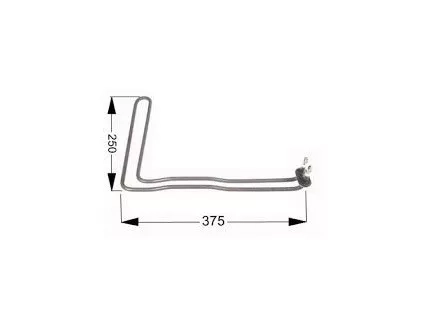 Waschmaschinen-Heizelement 2000W Ariston/Indesit/Philco 105284