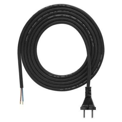 EMOS Flexo šňůra gumová 2× 1mm2, 3m, černá