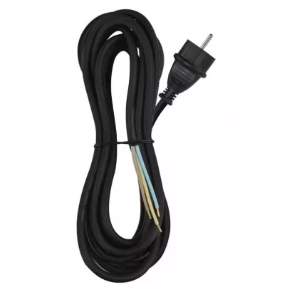 EMOS Flexo šňůra gumová 2× 1,5mm2, 5m, černá