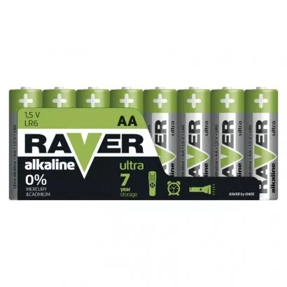 EMOS Alkalická baterie RAVER AA (LR6), 8 ks