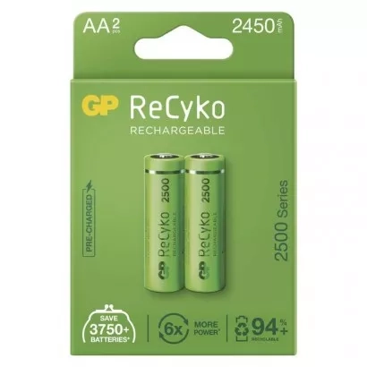 EMOS Wiederaufladbare Batterie GP ReCyko 2500 AA (HR6)