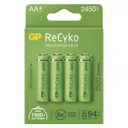 EMOS Wiederaufladbare Batterie GP ReCyko 2500 AA (HR6)