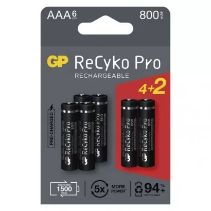 EMOS Wiederaufladbare Batterie GP ReCyko Pro Professional AAA (HR03)