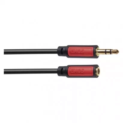 EMOS JACK kabel 3,5mm stereo, vidlice - 3,5mm zásuvka 2,5m
