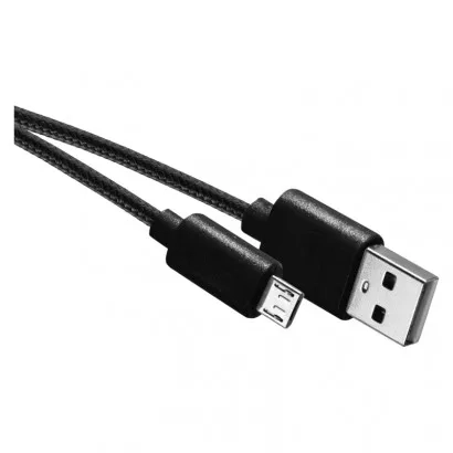 EMOS Nabíjecí a datový kabel USB-A 2.0 / micro USB-B 2.0, 2 m, černý