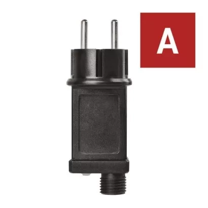 EMOS Stromversorgung für Weihnachtsbeleuchtung Standard/Profi, Außen und Innen, Timer