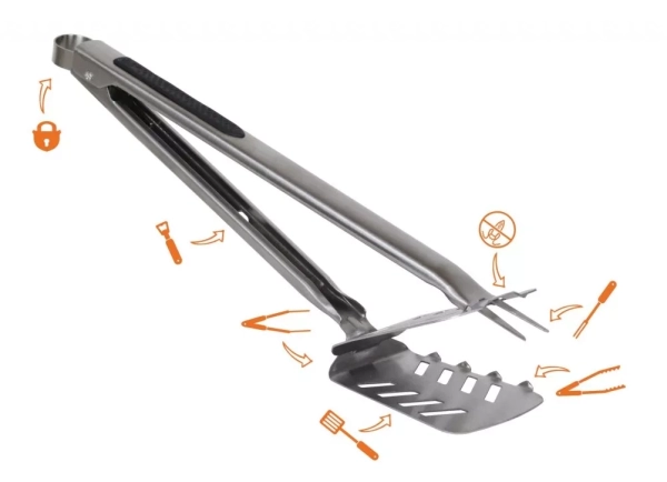Multifunktionaler Küchenwender Stingray BBQ TNK schwarz - 7in1