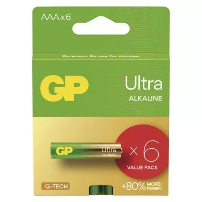 EMOS Alkalická baterie GP Ultra AAA (LR03), 6 ks