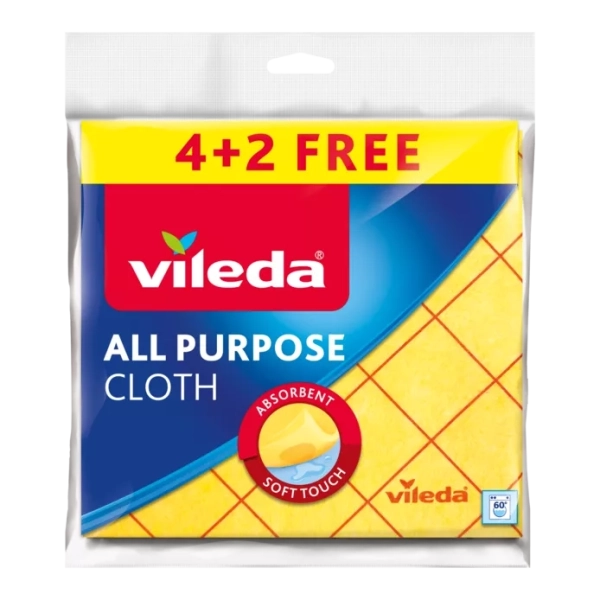 VILEDA Universaltuch 4 + 2 Stück