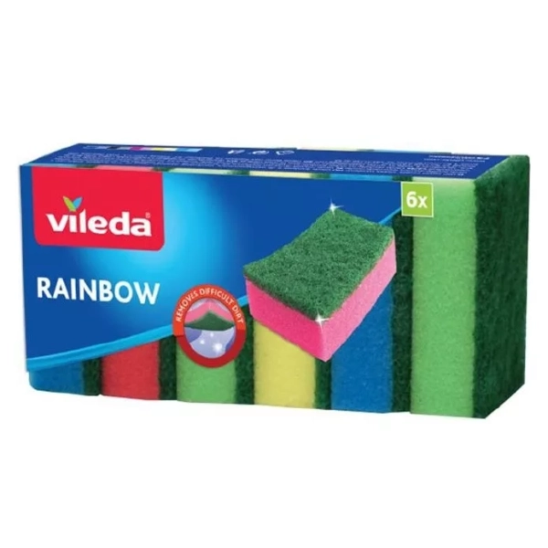 VILEDA Regenbogen-Schwamm 6 Stück