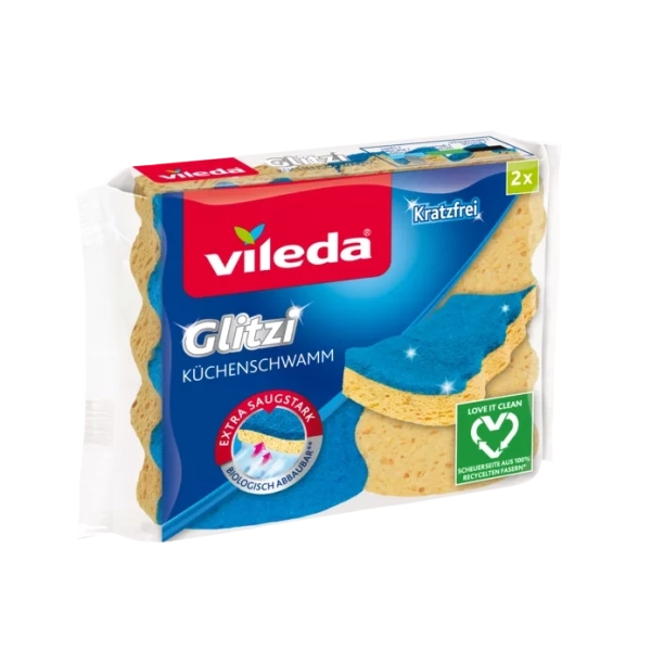 VILEDA zähflüssiger Schwamm Glitzi Universal 2 Stück