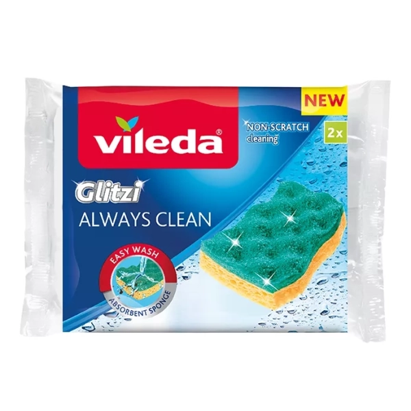 VILEDA Schwamm Glitzi Always Clean 2 Stück