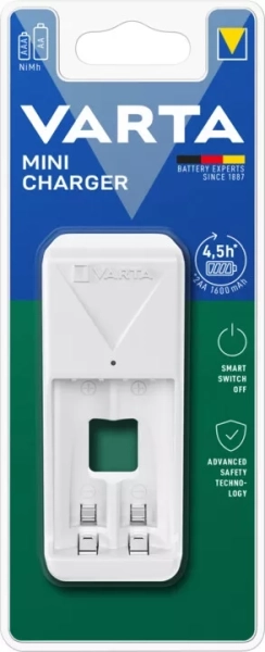 Batterieladegerät Varta Mini-Ladegerät, ohne Batterien, 2xAA/AAA 57656