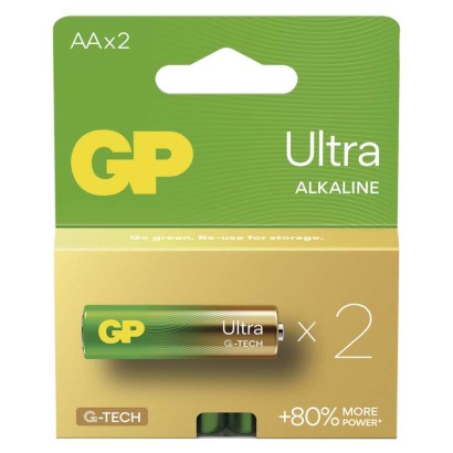 EMOS Alkalická baterie GP Ultra AA (LR6), 2 ks