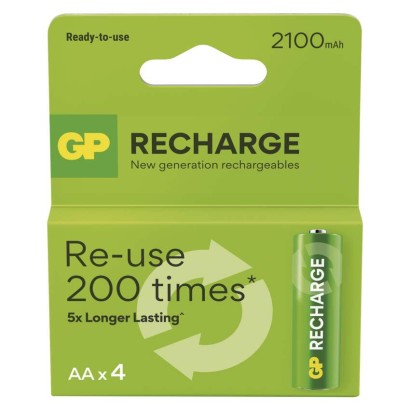 EMOS Wiederaufladbare Batterien GP Recharge 2100 AA (HR6) 4pcs